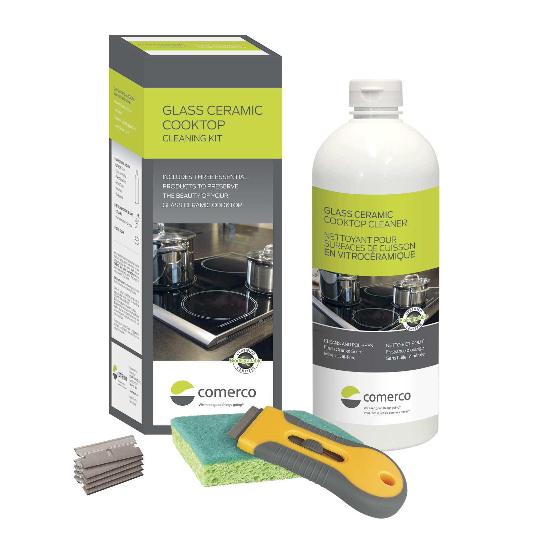 GLASS CERAMIC COOKTOP CLEANING KIT